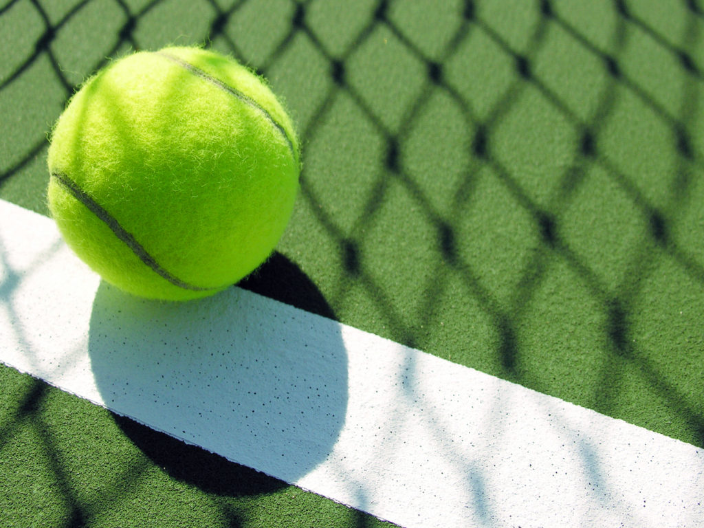 Tennis Ball and Line